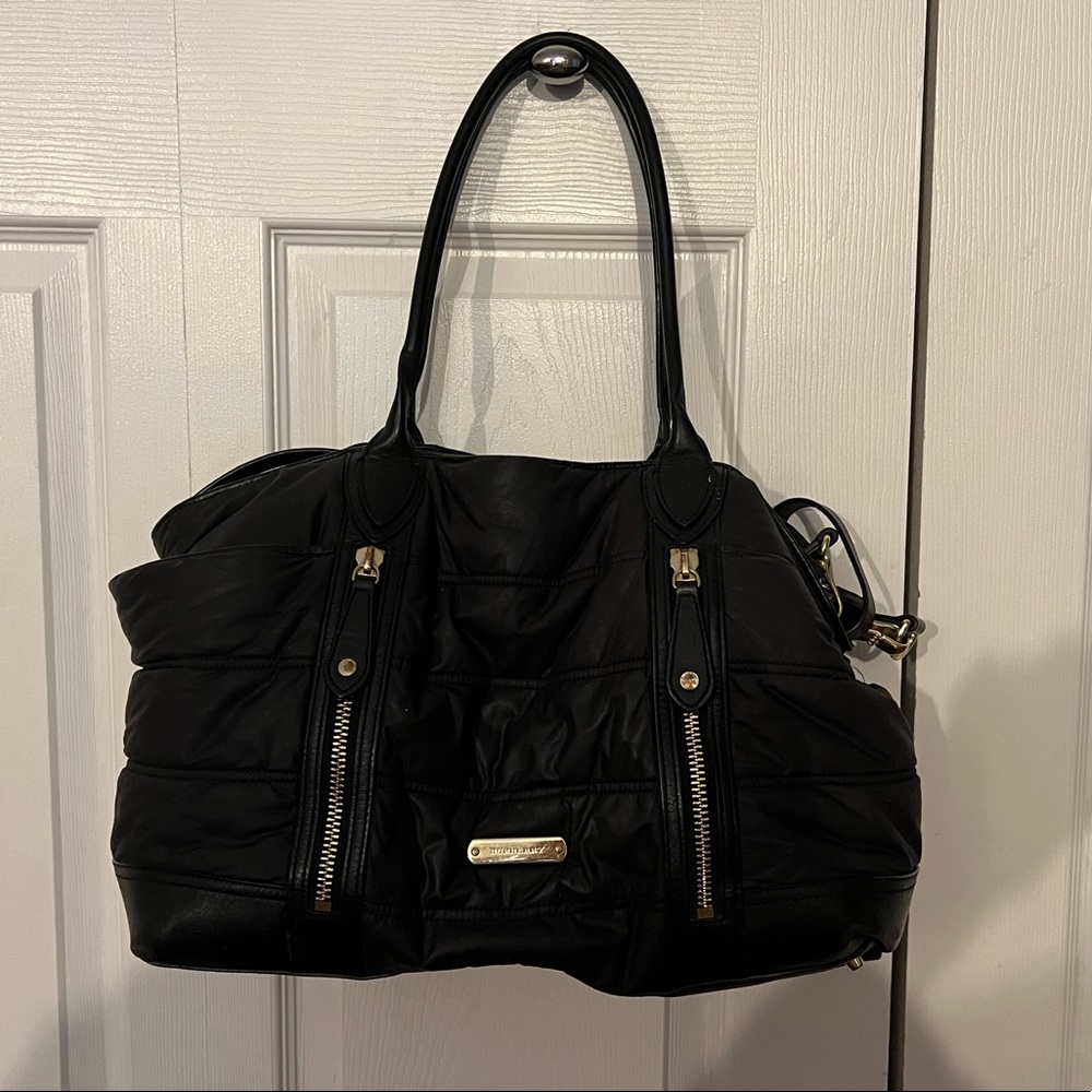 Burberry Channel Quilted Diaper Bag